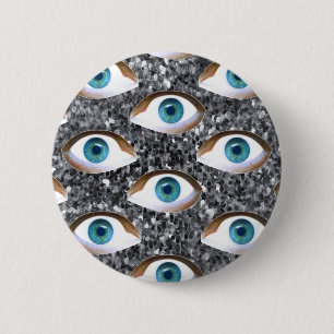 sequiëren van ogen ronde button 5,7 cm