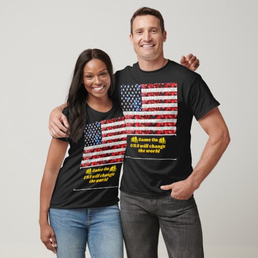 Sequin American Flag T-shirt (Unisex)