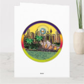 Sequin Art Verjaardag Kaart | Bondi Beach, Austral (Achterkant)