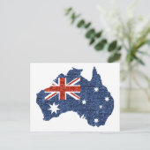 sequin australiaanse vlag briefkaart (Staand voorkant)