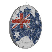 sequin australiaanse vlag dartbord (Voorkant Links)