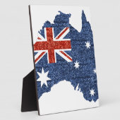 sequin australiaanse vlag fotoplaat (Zijkant)