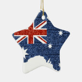 sequin australiaanse vlag keramisch ornament (Rechts)