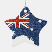 sequin australiaanse vlag keramisch ornament (Voorkant)