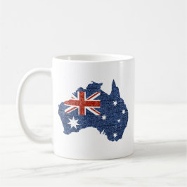 sequin australiaanse vlag koffiemok