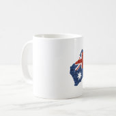 sequin australiaanse vlag koffiemok (Voorkant links)