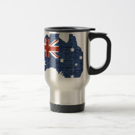 sequin australiaanse vlag reisbeker