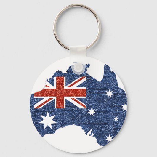 sequin australiaanse vlag sleutelhanger (Voorkant)