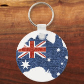 sequin australiaanse vlag sleutelhanger (Voorkant)
