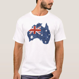 sequin australiaanse vlag t-shirt