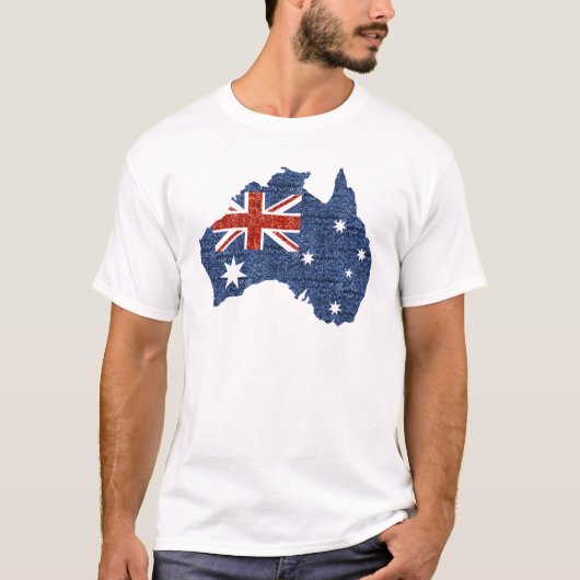 sequin australiaanse vlag t-shirt (Voorkant)