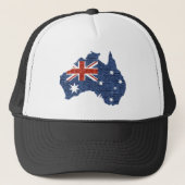 sequin australiaanse vlag trucker pet (Voorkant)