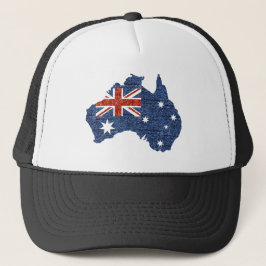 sequin australiaanse vlag trucker pet