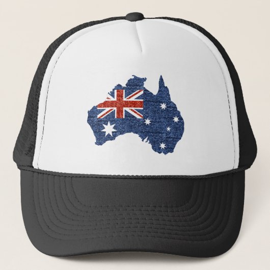 sequin australiaanse vlag trucker pet (Voorkant)