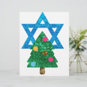 sequin christmukkah hanukkah briefhoofd sjabloon (Staand voorkant)