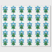 sequin christmukkah hanukkah cadeaupapier (Vlak)