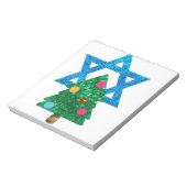 sequin christmukkah hanukkah notitieblok (Linkerzijde)