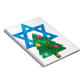 sequin christmukkah hanukkah notitieboek (Rechterzijde)