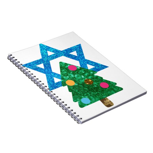 sequin christmukkah hanukkah notitieboek (Rechterzijde)