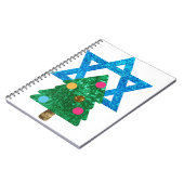 sequin christmukkah hanukkah notitieboek (Linkerzijde)