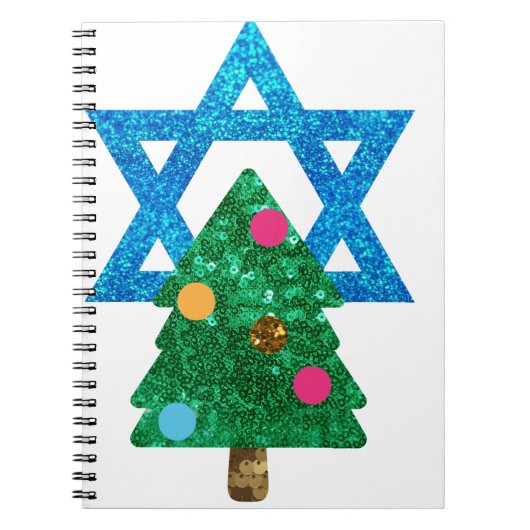 sequin christmukkah hanukkah notitieboek (Voorkant)