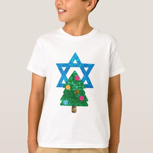 sequin christmukkah hanukkah t-shirt (Voorkant)