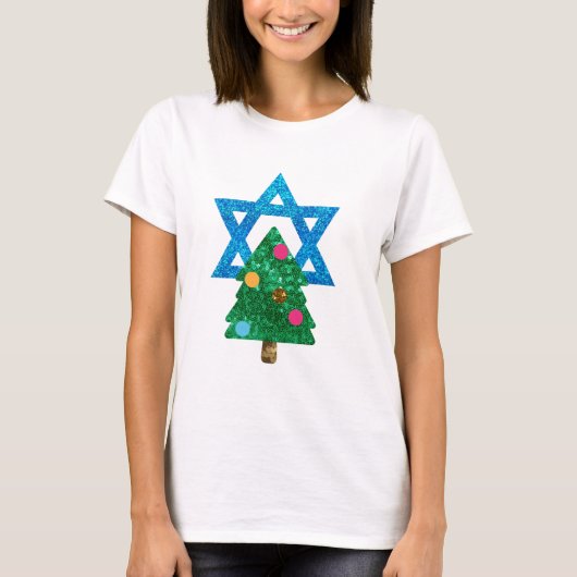 sequin christmukkah hanukkah t-shirt (Voorkant)