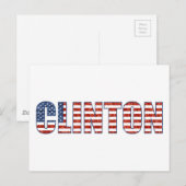 sequin Clinton Briefkaart (Voorkant / Achterkant)