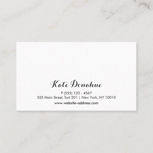 Sequin Comb Hair Stylist 6 Punch Customer Loyalty (Achterkant)