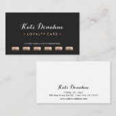 Sequin Comb Hair Stylist 6 Punch Customer Loyalty (Voorkant / Achterkant)