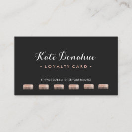 Sequin Comb Hair Stylist 6 Punch Customer Loyalty