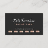 Sequin Comb Hair Stylist 6 Punch Customer Loyalty (Voorkant)