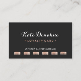 Sequin Comb Hair Stylist 6 Punch Customer Loyalty