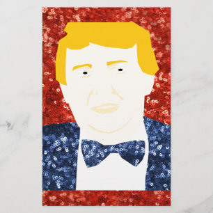 sequin donald trump briefpapier