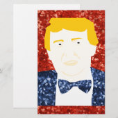 sequin donald trump briefpapier (Voorkant / Achterkant)