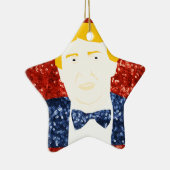 sequin donald trump keramisch ornament (Rechts)
