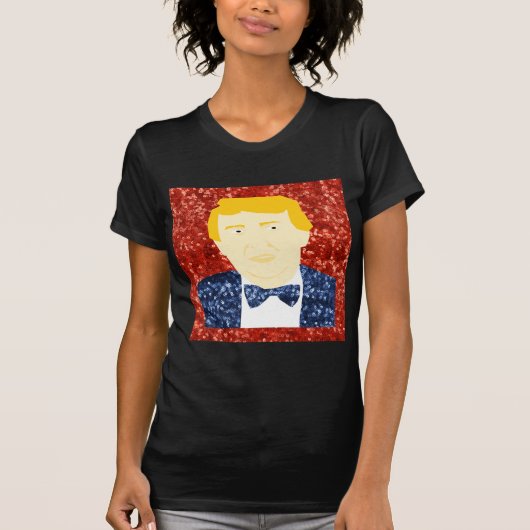 sequin donald trump t-shirt (Voorkant)