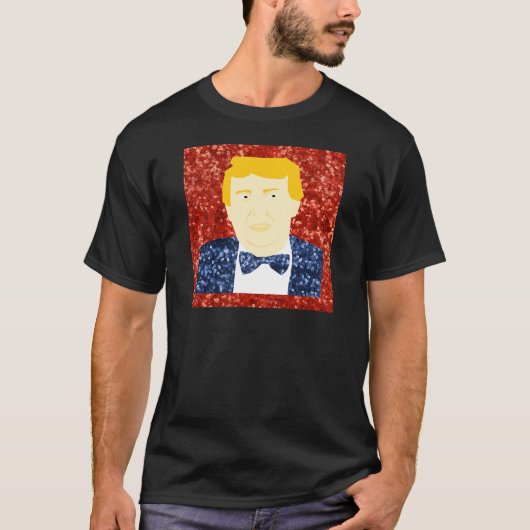 sequin donald trump t-shirt (Voorkant)