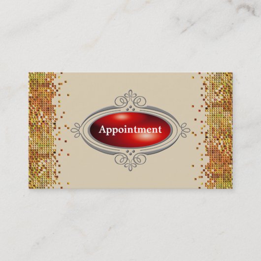 Sequin Elegant Appointment Sjabloon Afsprakenkaartje (Voorkant)