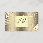 Sequin en Glitter Executive Gold Spatter Visitekaartje (Voorkant)