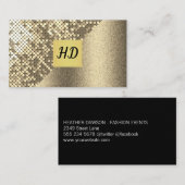 Sequin en Glitter/Gold Lux Visitekaartje (Voorkant / Achterkant)