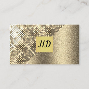 Sequin en Glitter/Gold Lux Visitekaartje