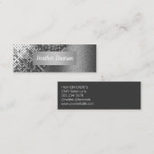 Sequin en Glitter Mini Visitekaartje (Voorkant / Achterkant)