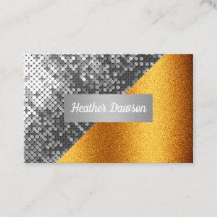 Sequin en Glitter Visitekaartje