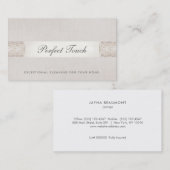 Sequin en Linnen Huisreiniger Schoonmaakservice Visitekaartje (Voorkant / Achterkant)