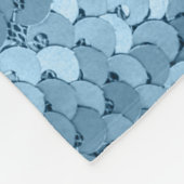 Sequin Fabric: Sky Blue Shimmer. Fleece Deken (Hoek)