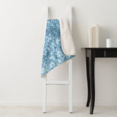 Sequin Fabric: Sky Blue Shimmer. Sherpa Deken (In situ)