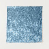 Sequin Fabric: Sky Blue Shimmer. Wandkleed (Voorkant (horizontaal))