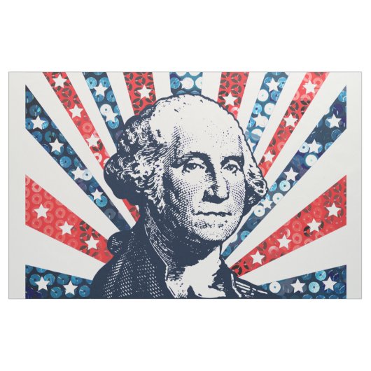 Sequin George Washington stof (Yard (91,4 cm))