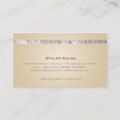 Sequin Glam Tan Beige Glitzy Visitekaartje (Achterkant)